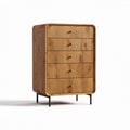 Wooden dresser with four drawers and metal legs 80 x 45 x 100cm