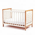 Wooden crib with breathable design and mattress included 120 x 60 x 90cm